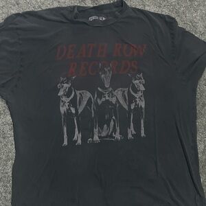 Death Row Records Black Graphic T-Shirt